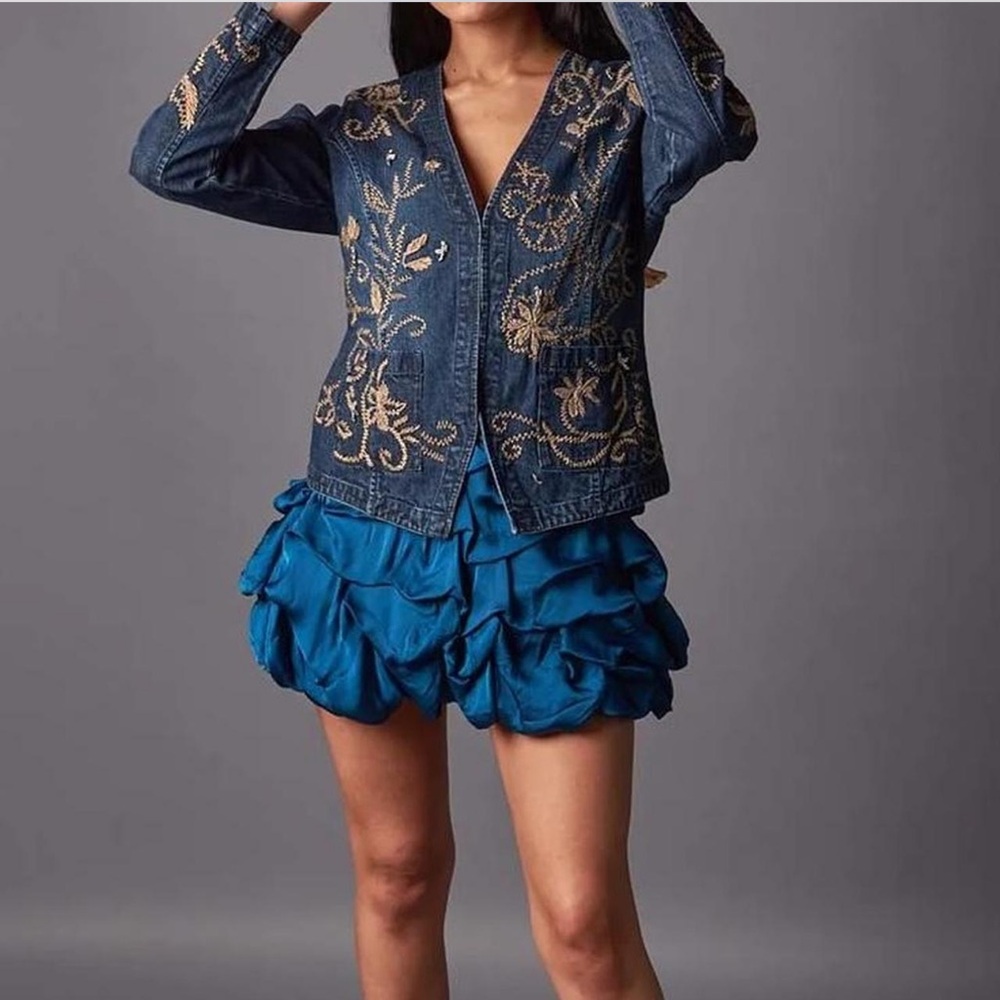 XXI Blue Bubble Skirt